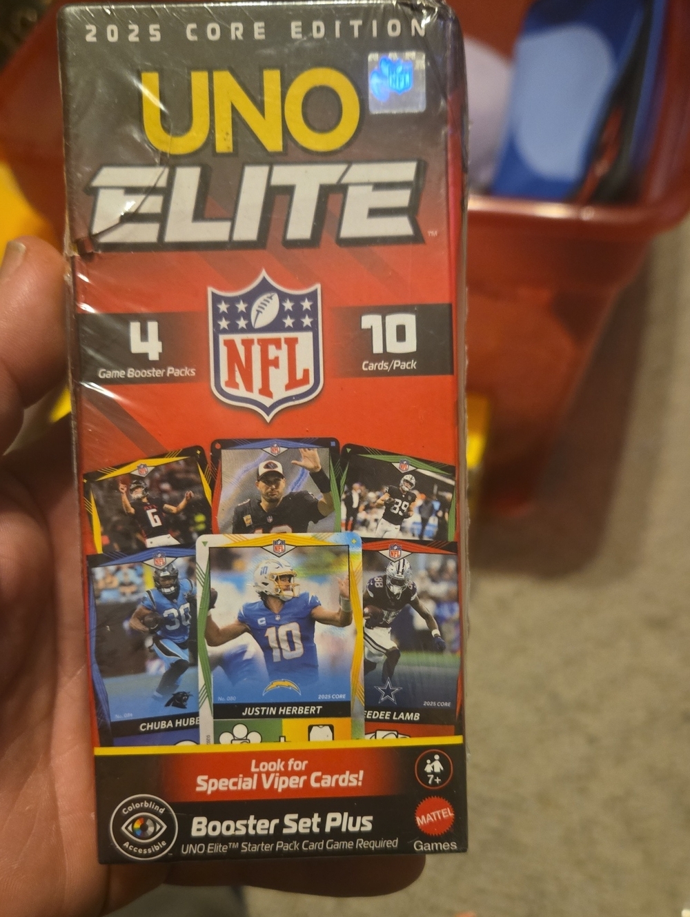 UNO ELITE NFL 2025 Core Edition Booster Set Plus - Red